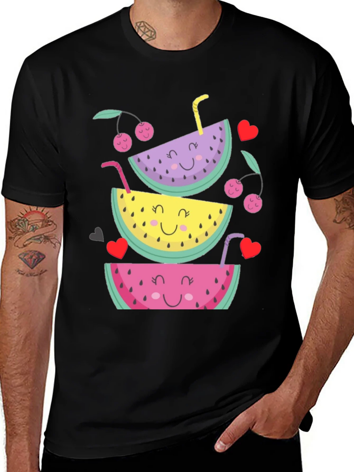 Fruit Stack Graphic Tee - Summer Fun Shirt product image 1