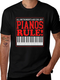Piano Lovers T-Shirt: All Instruments Are Cool product image 1