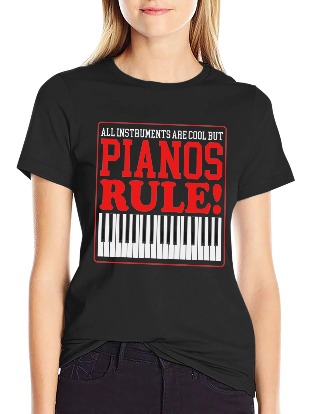 Piano Lovers T-Shirt: All Instruments Are Cool product image 2
