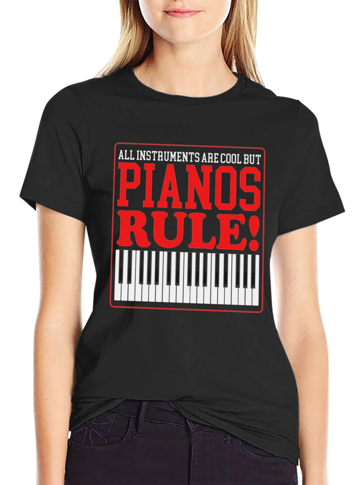 Piano Lovers T-Shirt: All Instruments Are Cool product image 2
