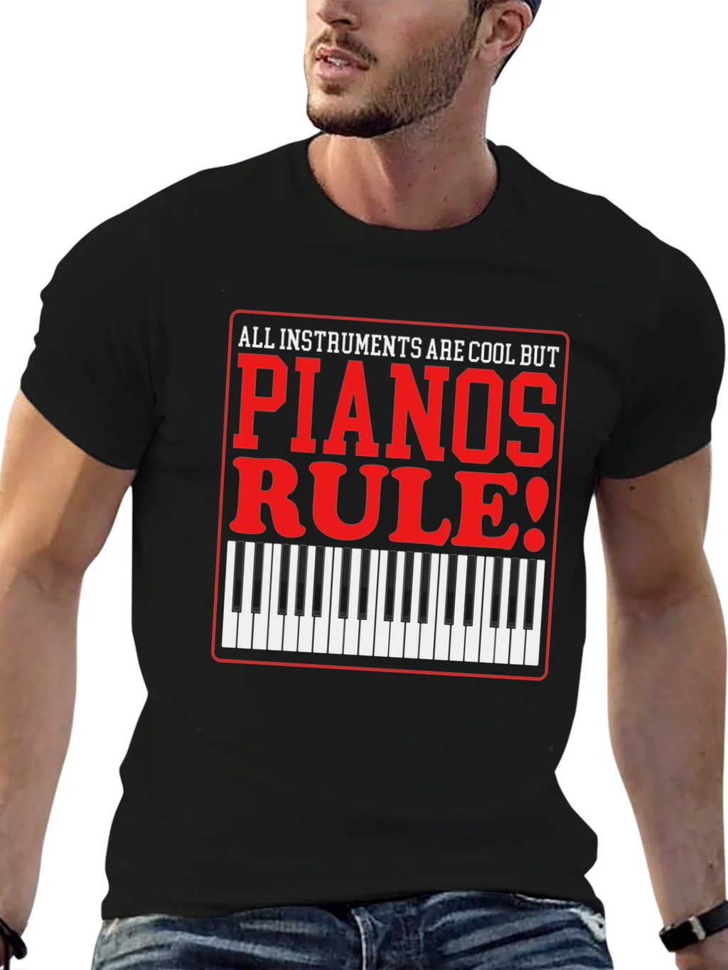 Piano Lovers T-Shirt: All Instruments Are Cool product image 6