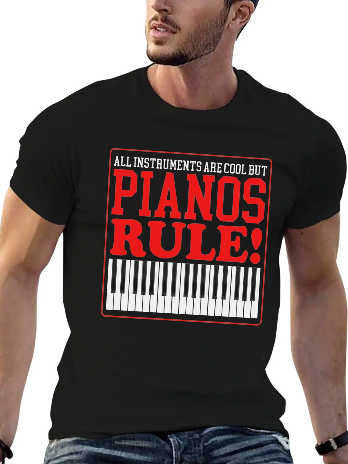 Piano Lovers T-Shirt: All Instruments Are Cool product image 6