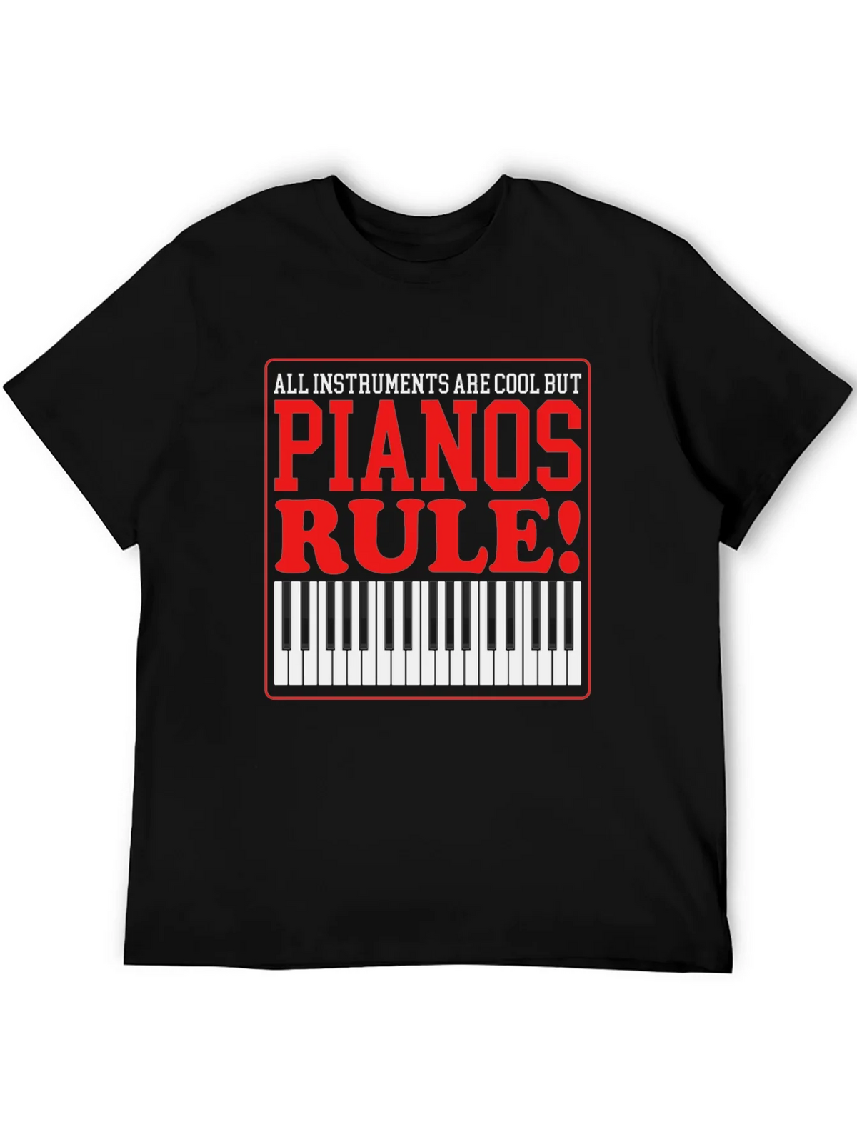 Piano Lovers T-Shirt: All Instruments Are Cool product image 5