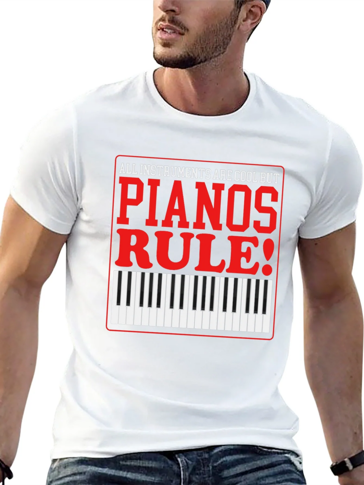 Piano Lovers T-Shirt: All Instruments Are Cool product image 12