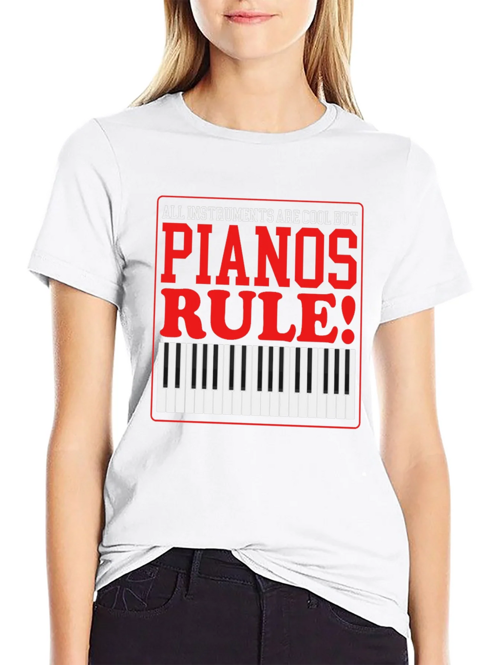 Piano Lovers T-Shirt: All Instruments Are Cool product image 8
