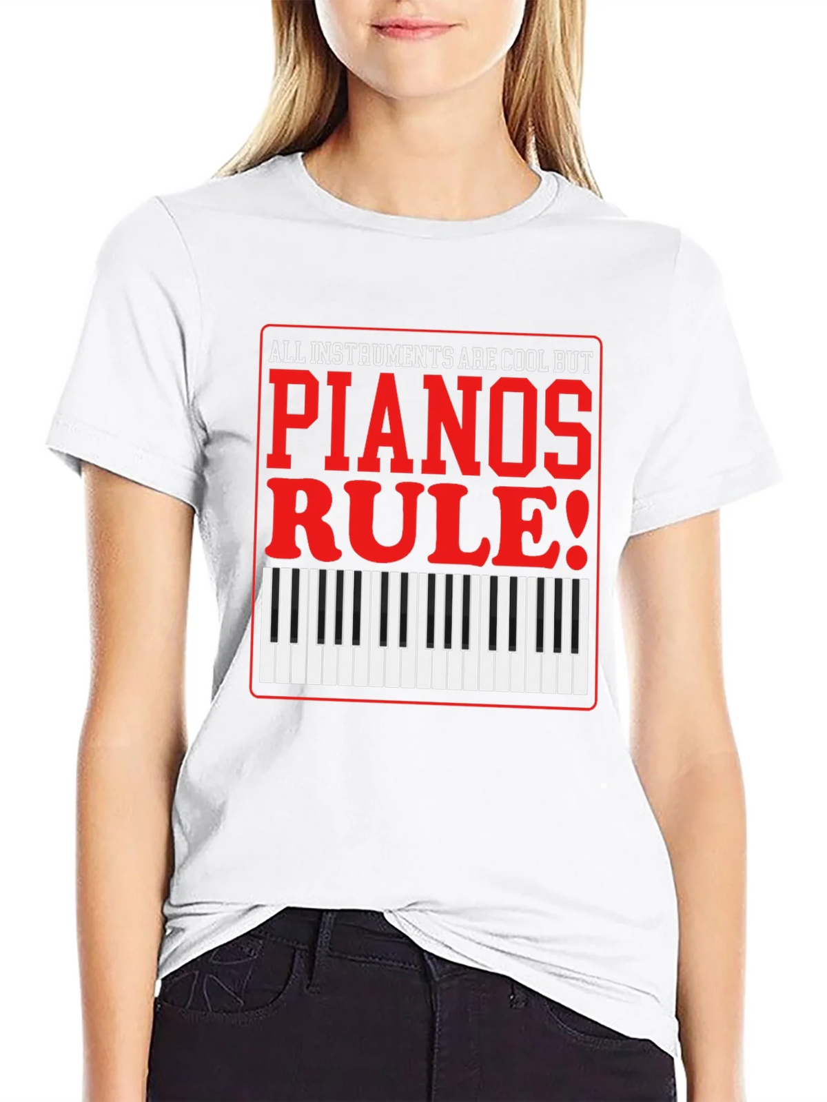 Piano Lovers T-Shirt: All Instruments Are Cool product image 8
