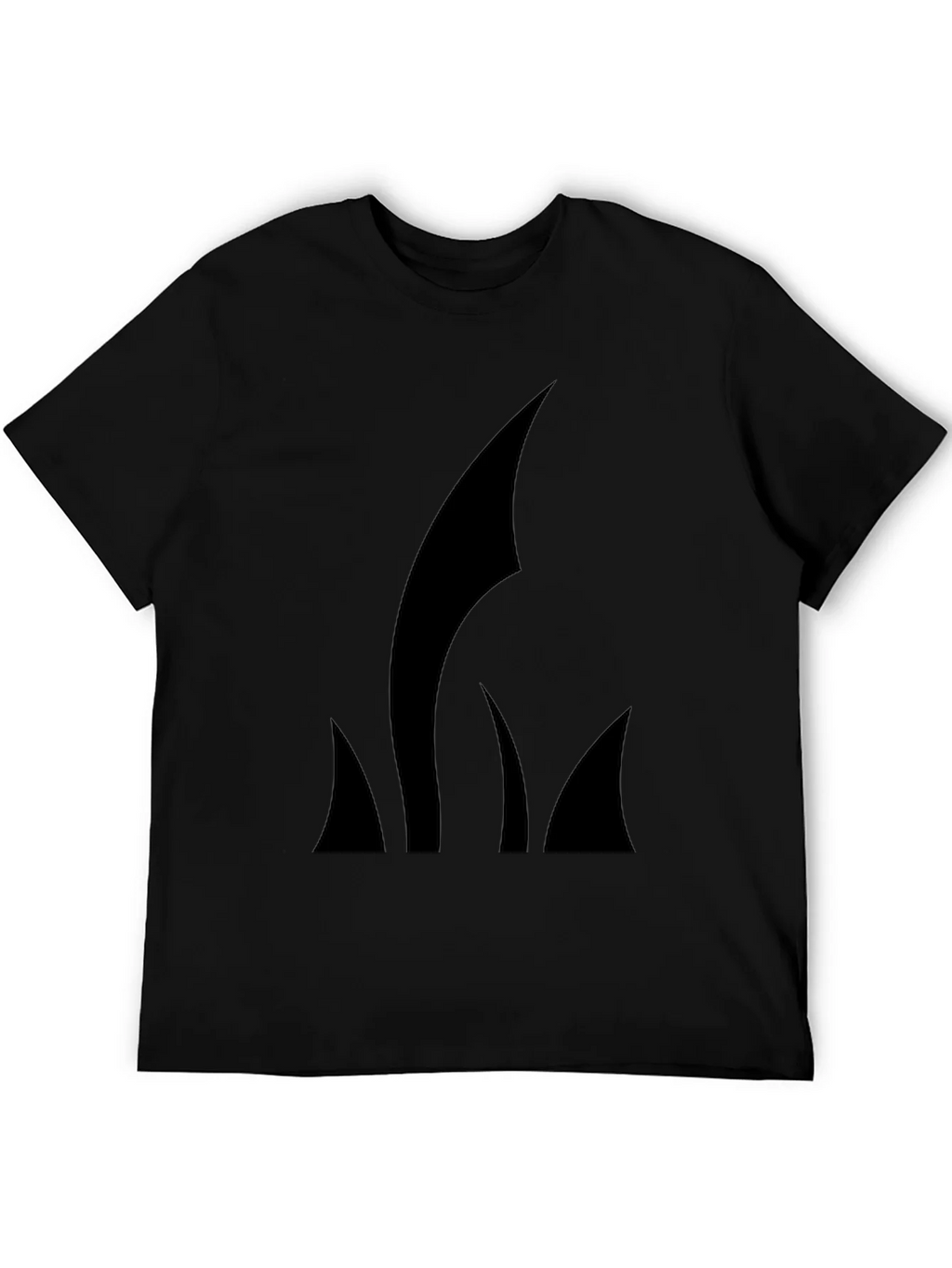 Mens Black T-Shirt with Abstract Graphic product image 5