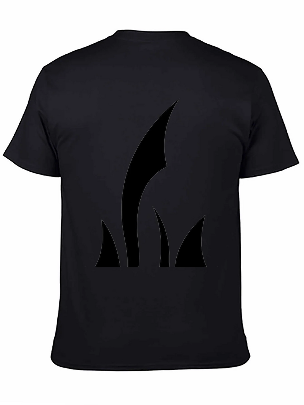 Mens Black T-Shirt with Abstract Graphic product image 4