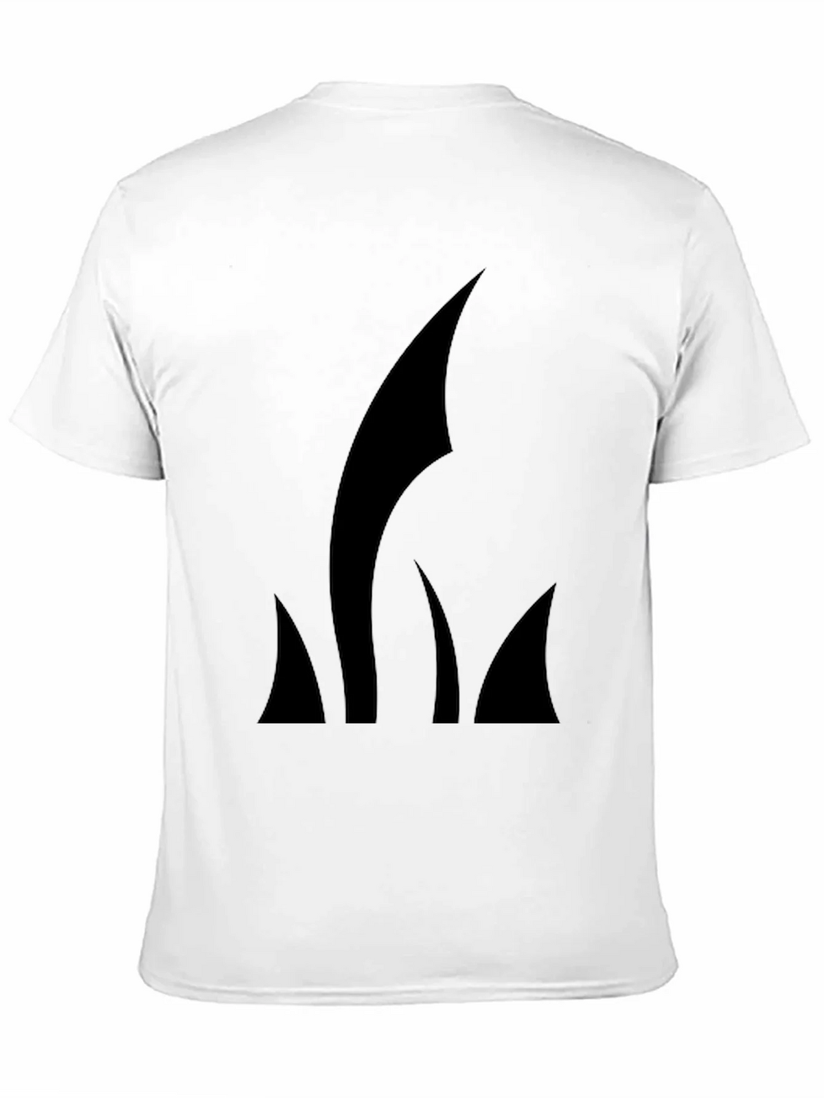 Mens Black T-Shirt with Abstract Graphic product image 10