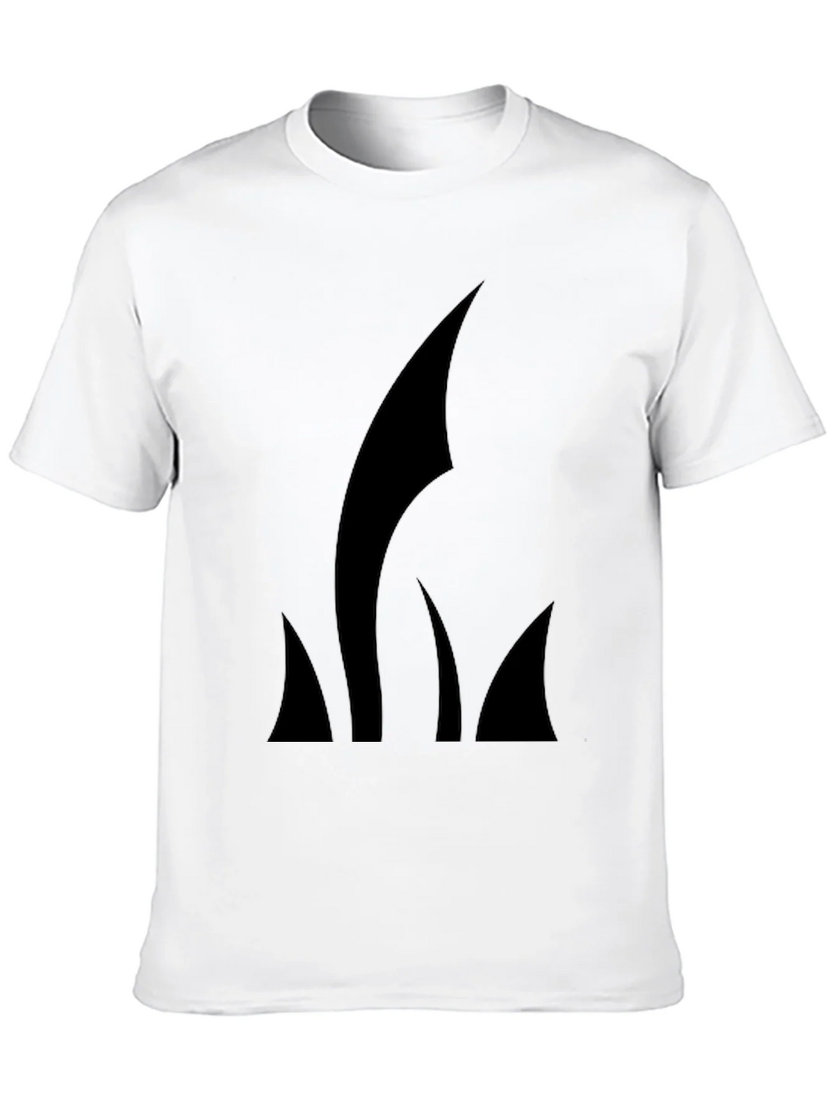 Mens Black T-Shirt with Abstract Graphic product image 9