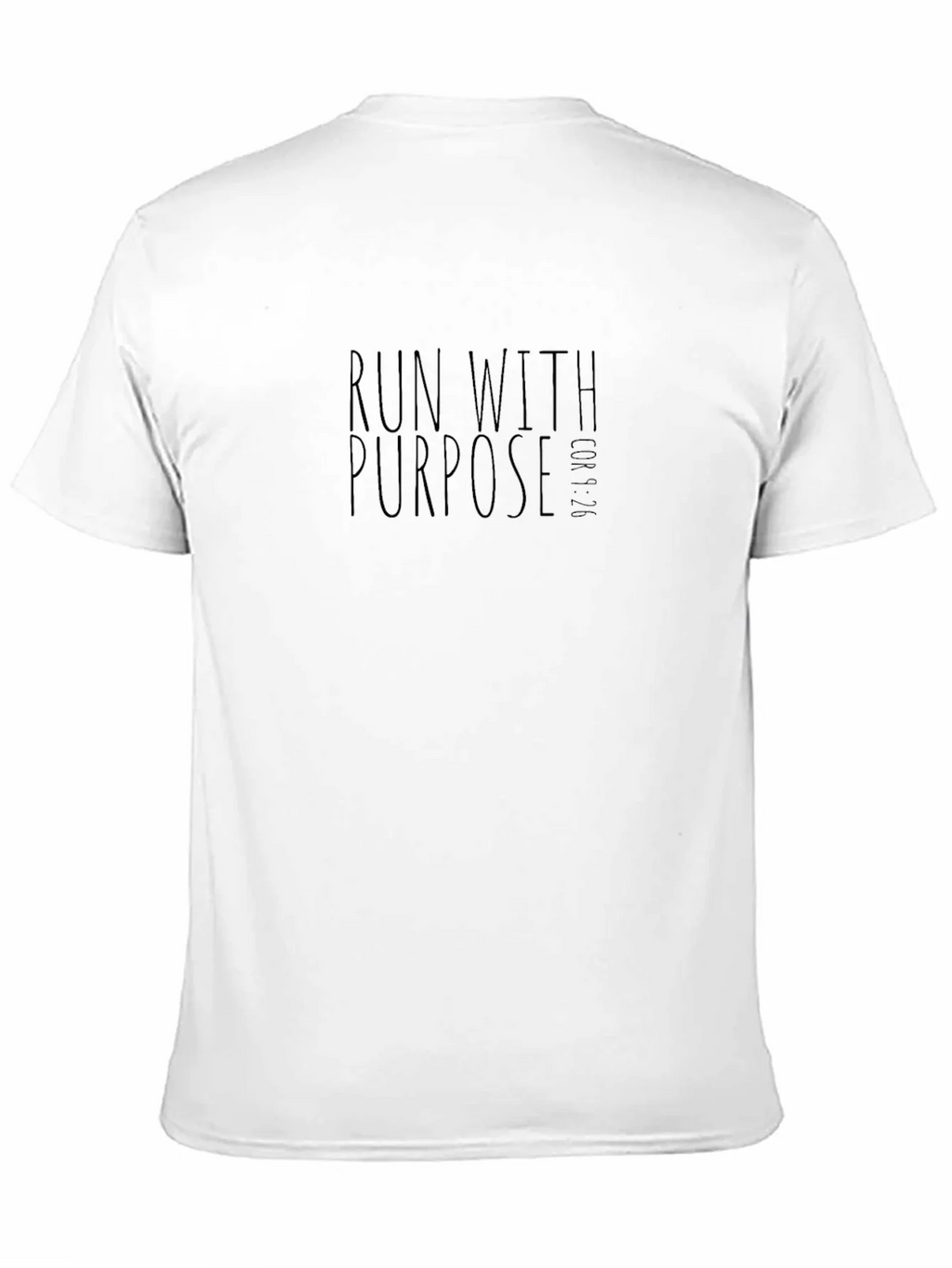 Run With Purpose Graphic Tee - Black Cotton Blend product image 10