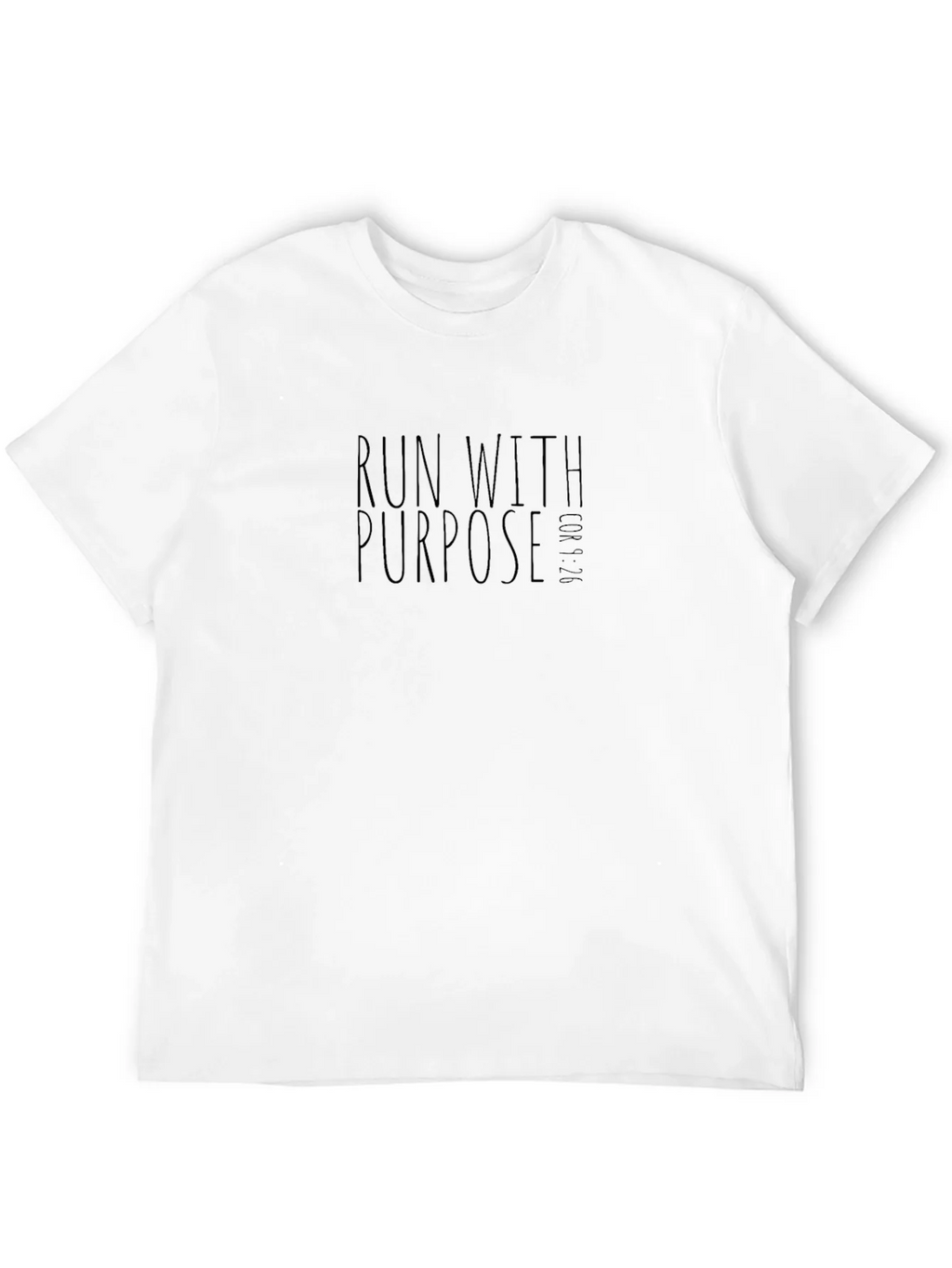 Run With Purpose Graphic Tee - Black Cotton Blend product image 11