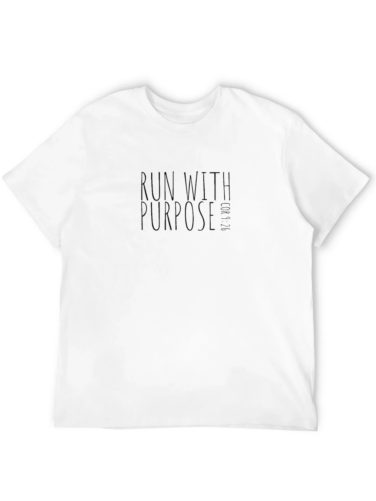 Run With Purpose Graphic Tee - Black Cotton Blend product image 11
