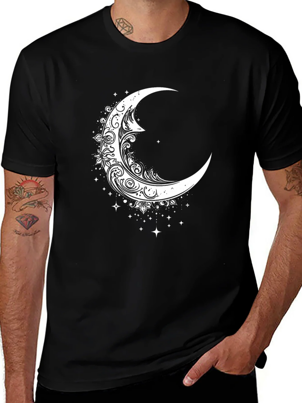 Crescent Moon Graphic Tee - Celestial Style product image 1