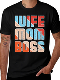 Wife Mom Boss Graphic Tee - Womens Empowerment T-Shirt product image 1