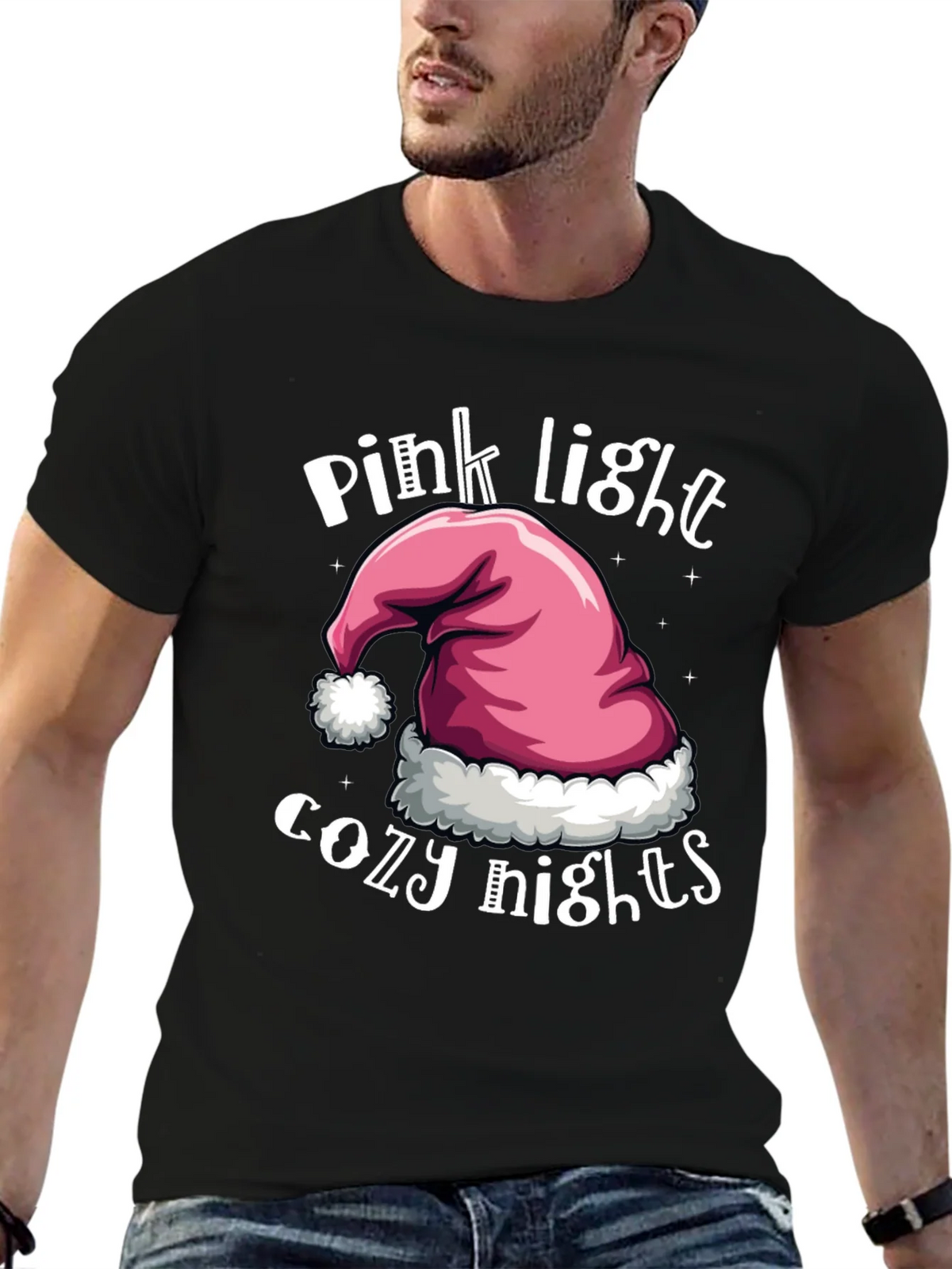 Pink Light Cozy Nights T-Shirt - Holiday Season