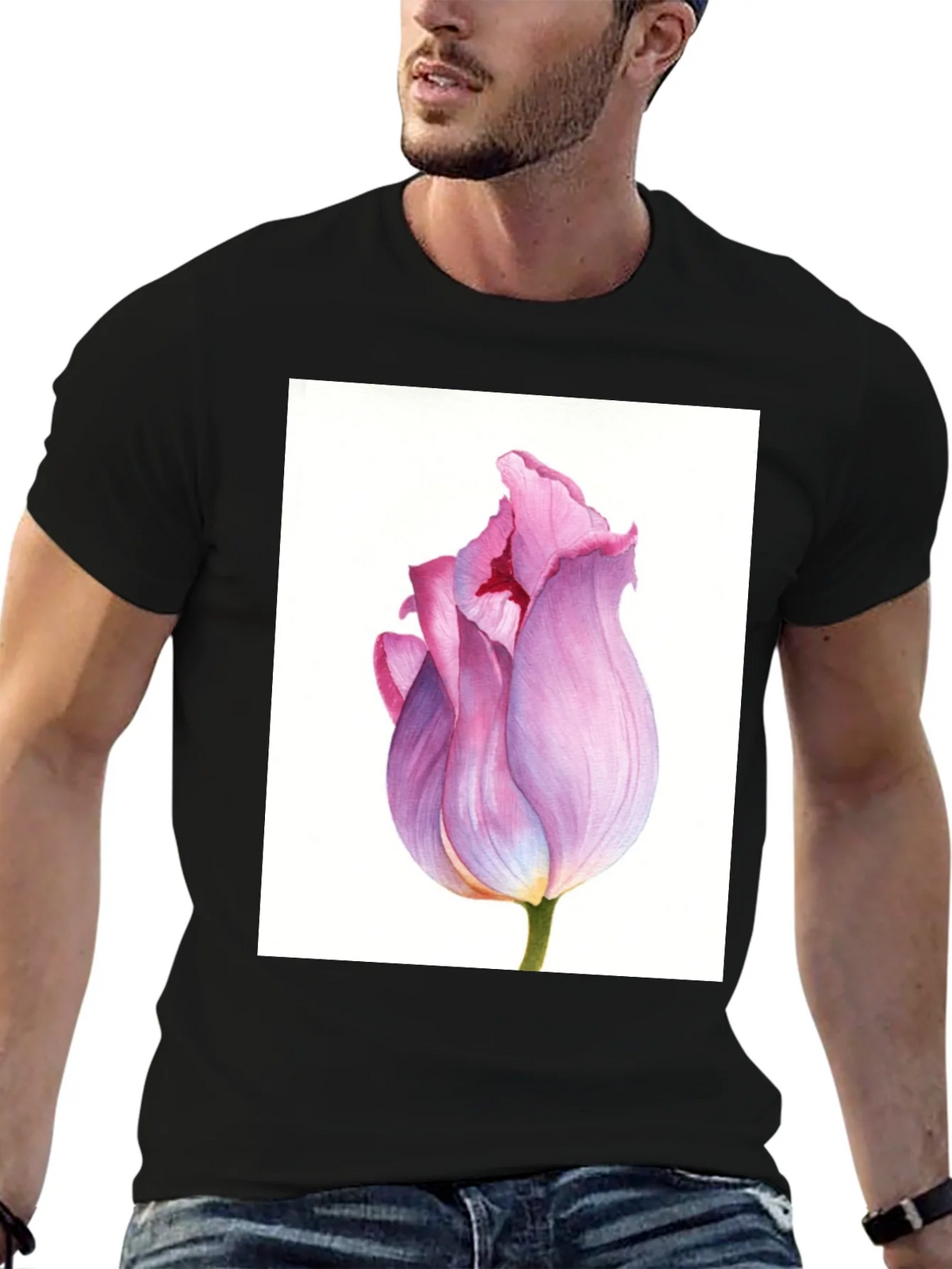 Floral Tulip Graphic T-Shirt product image 2