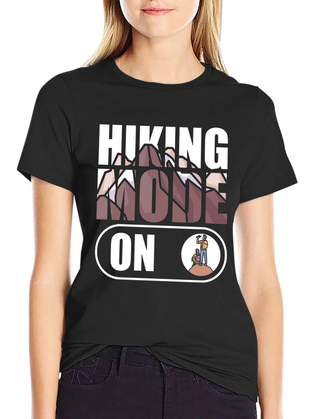 Hiking Mode On T-Shirt | Mountain Adventure Apparel product image 1