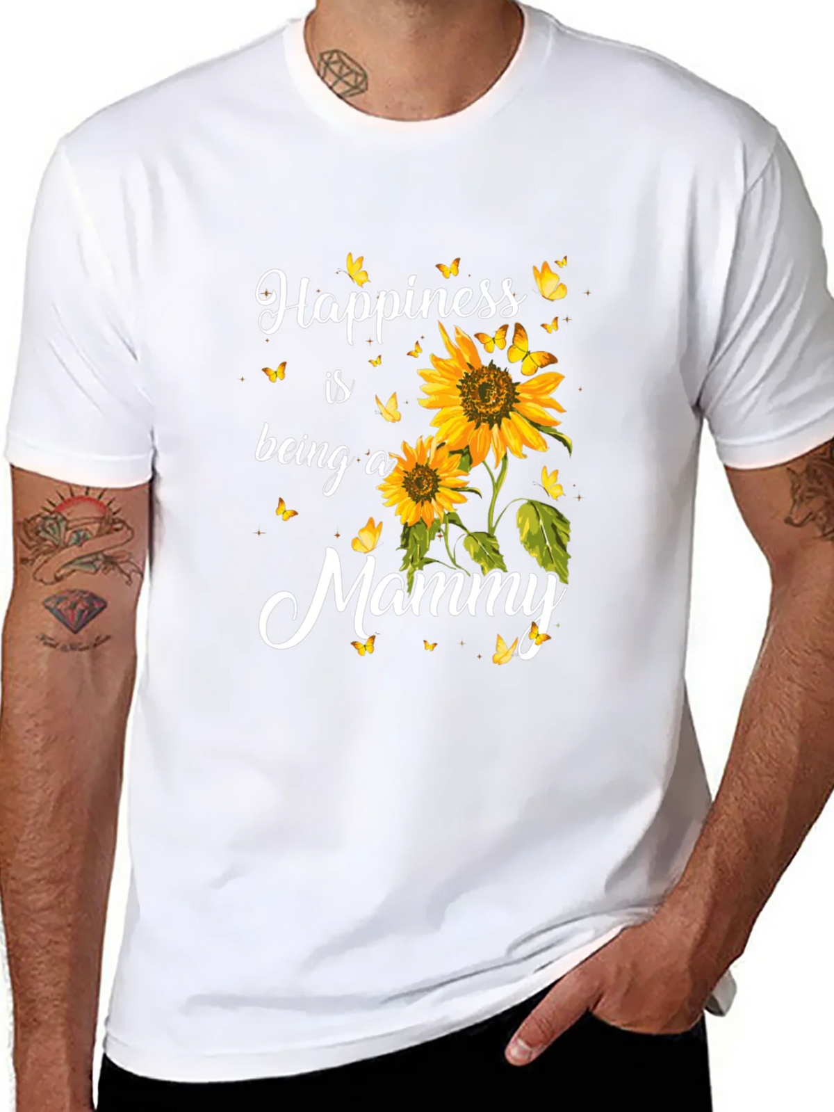 Happiness is Being a Mommy Sunflower T-Shirt product image 7