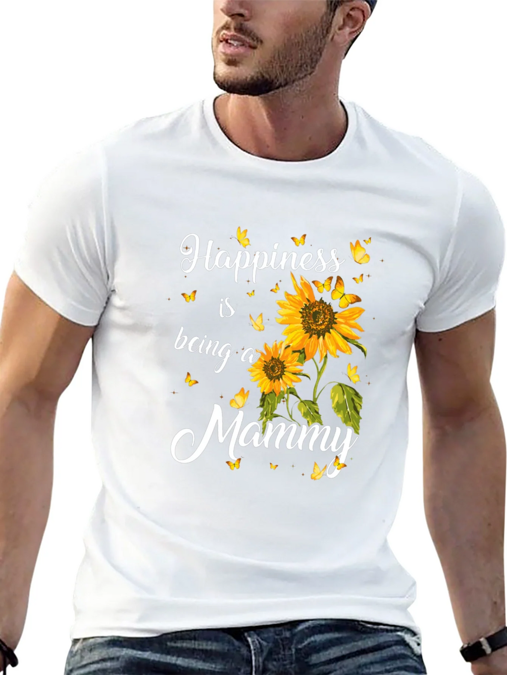 Happiness is Being a Mommy Sunflower T-Shirt product image 12