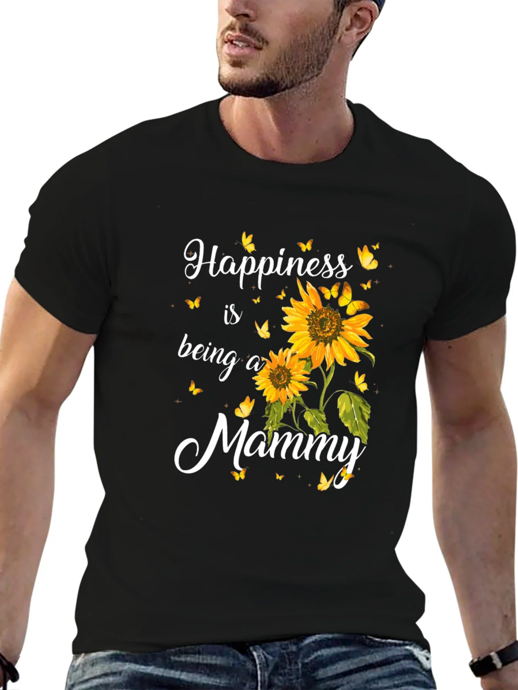 Happiness is Being a Mommy Sunflower T-Shirt product image 6