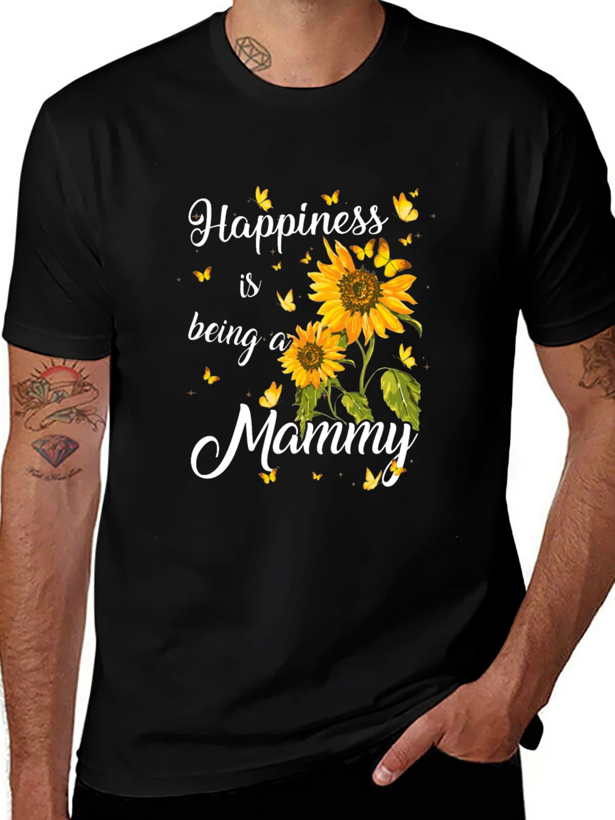 Happiness is Being a Mommy Sunflower T-Shirt product image 1