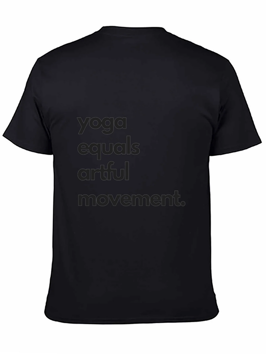 Yoga Equals Artful Movement Black Tee product image 4