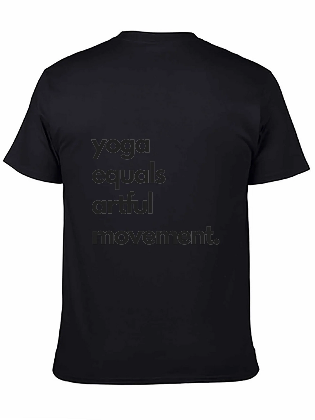 Yoga Equals Artful Movement Black Tee product image 4