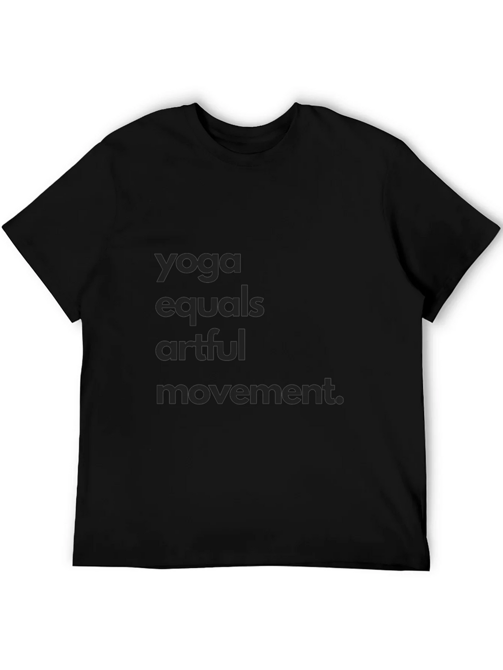 Yoga Equals Artful Movement Black Tee product image 5