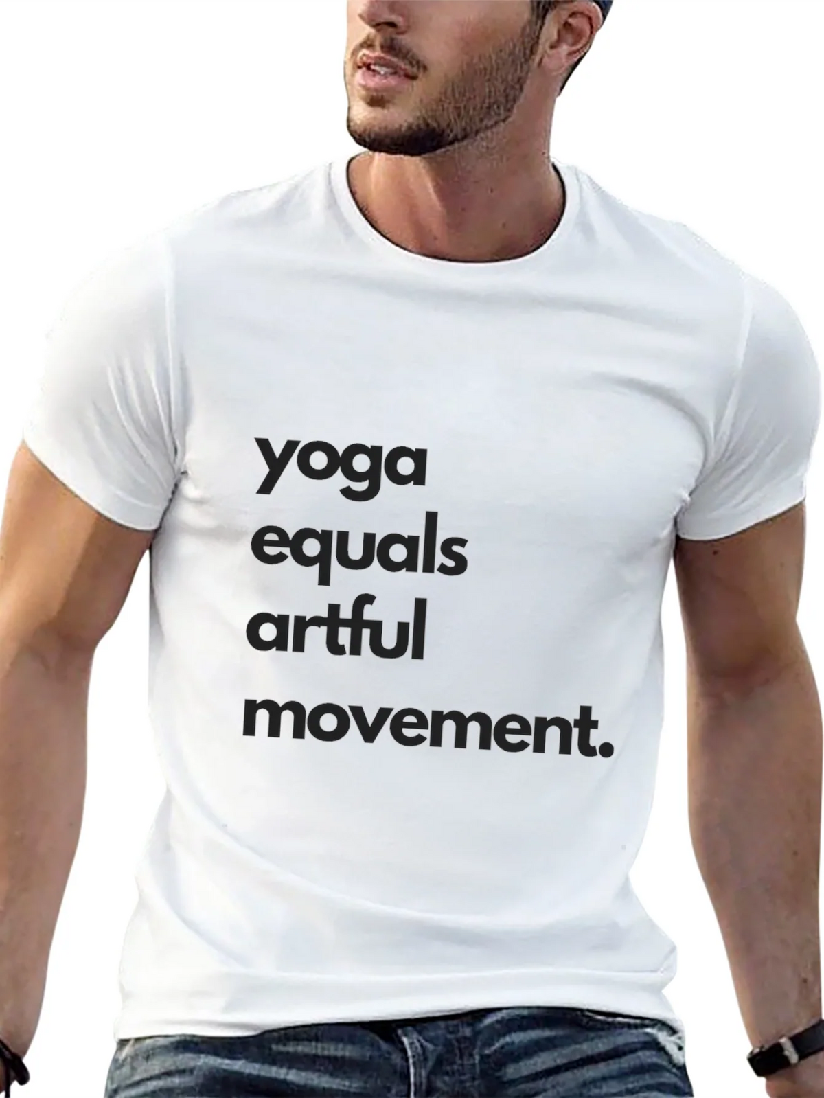 Yoga Equals Artful Movement Black Tee product image 12