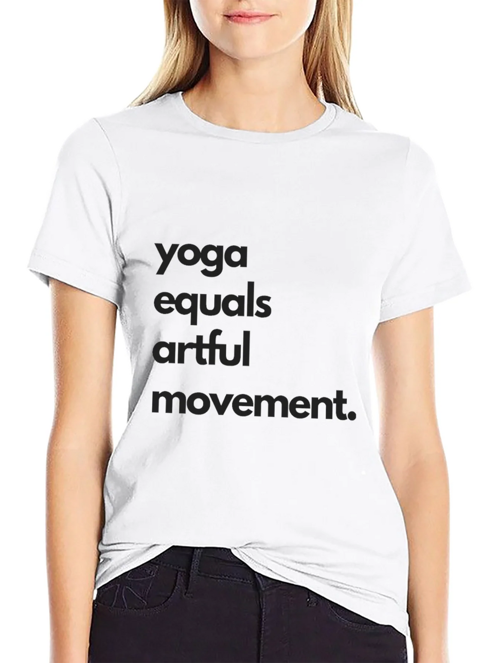 Yoga Equals Artful Movement Black Tee product image 8