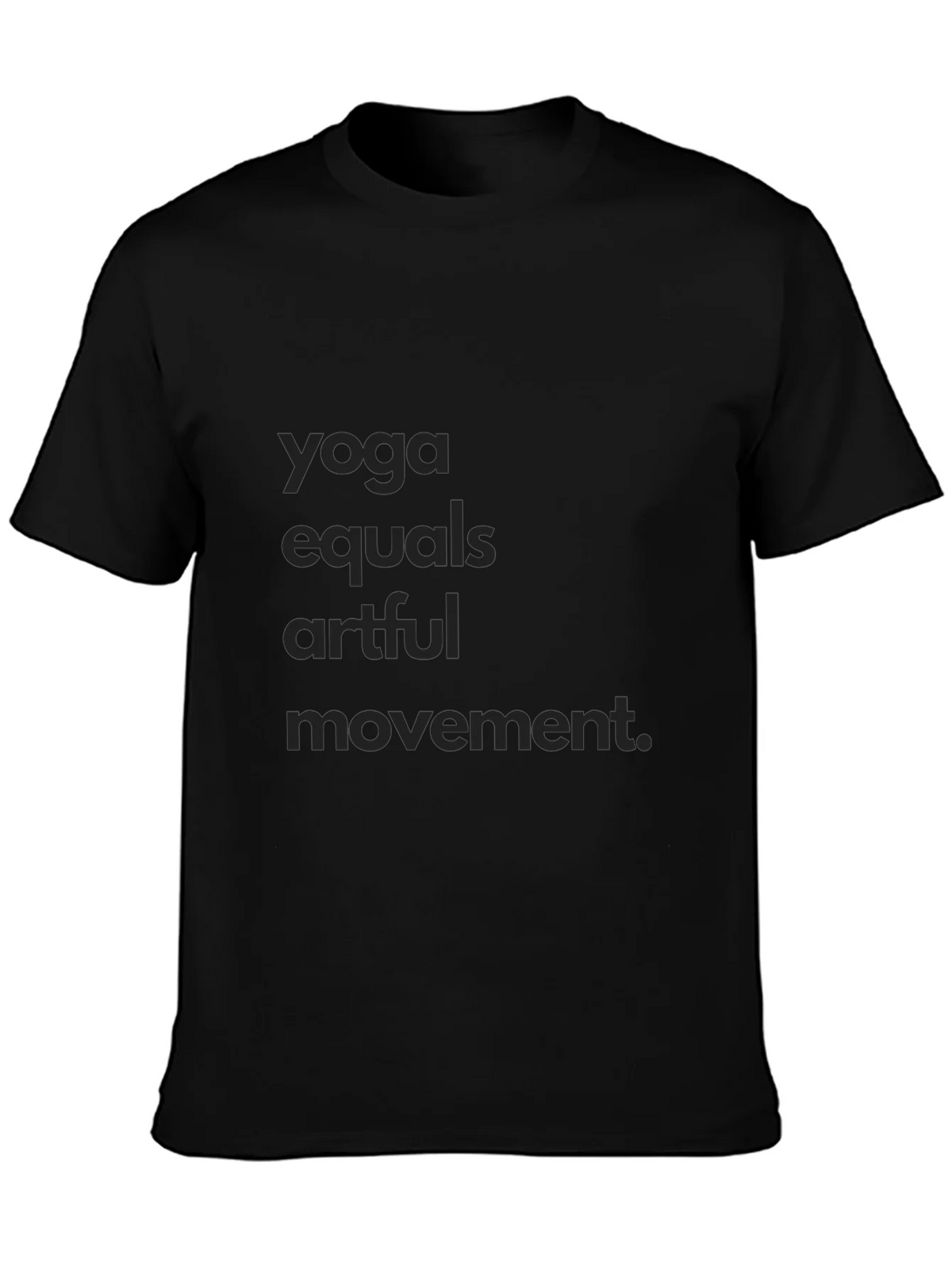 Yoga Equals Artful Movement Black Tee product image 3