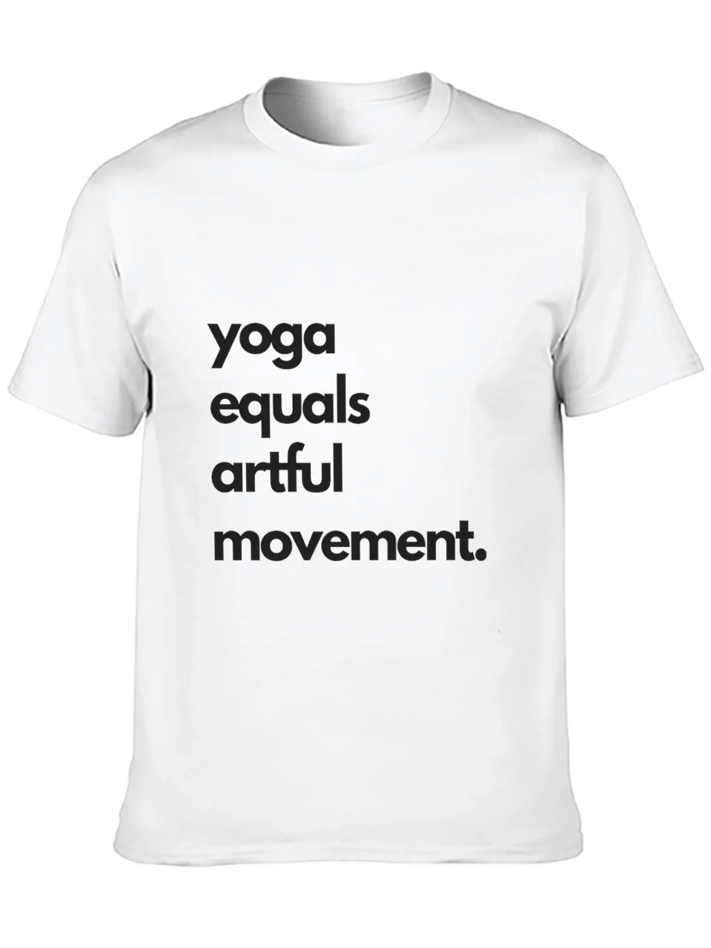 Yoga Equals Artful Movement Black Tee product image 9