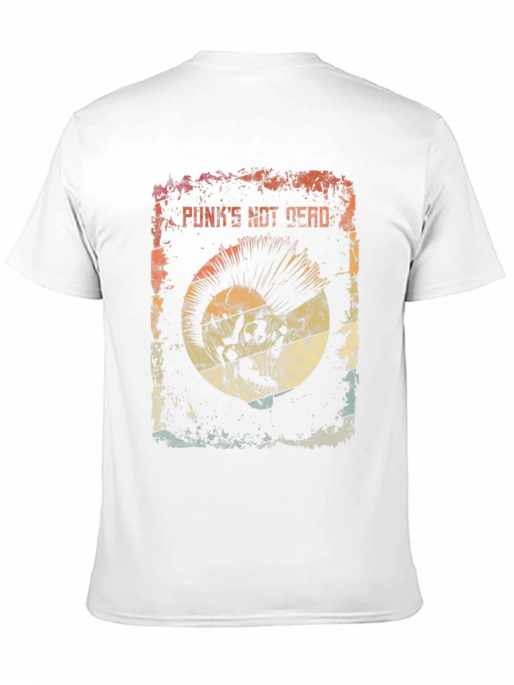 Punks Not Dead Skull Graphic Tee - Rocker Style product image 10