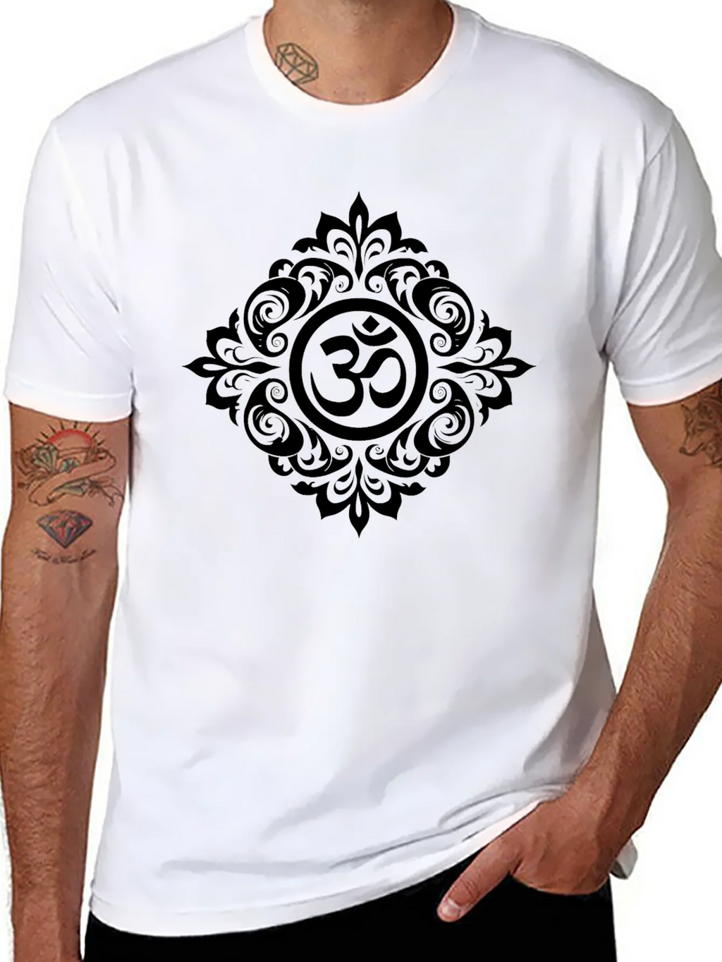 Om Symbol Graphic Tee - Black product image 7