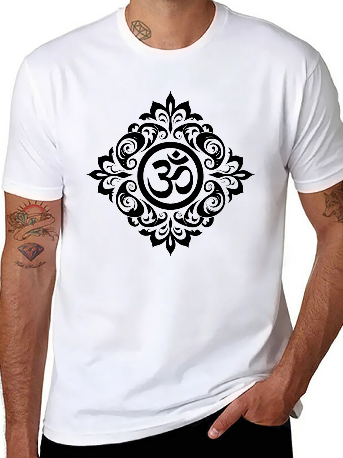 Om Symbol Graphic Tee - Black product image 7