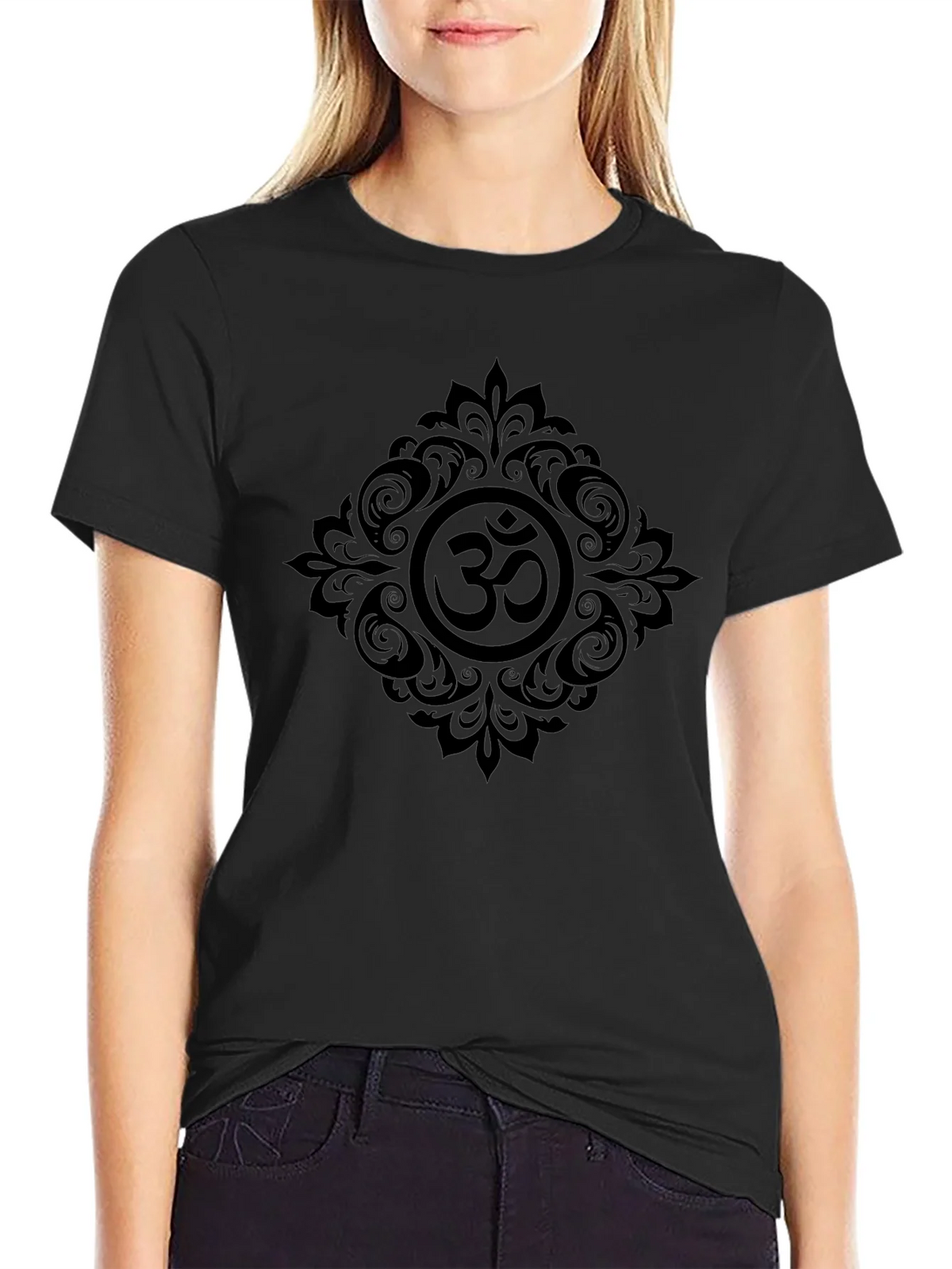 Om Symbol Graphic Tee - Black product image 2