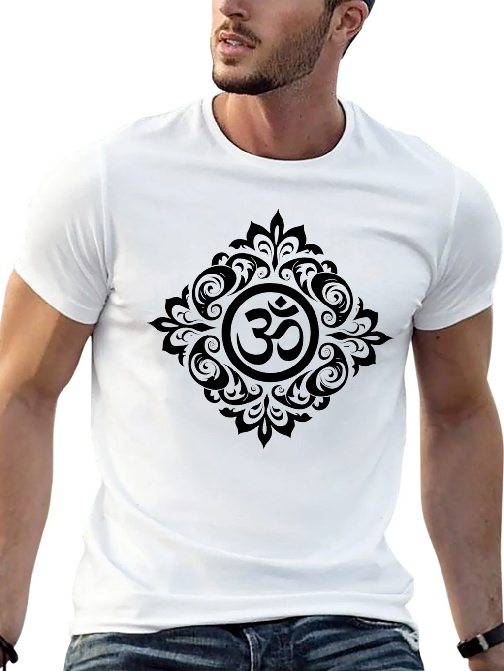Om Symbol Graphic Tee - Black product image 12
