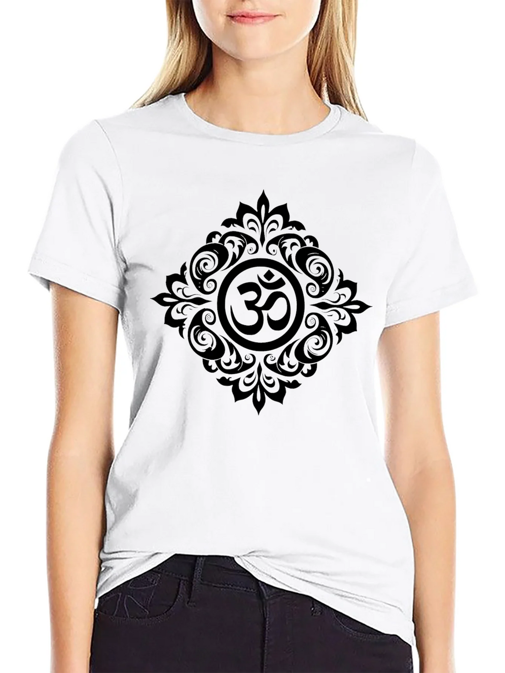 Om Symbol Graphic Tee - Black product image 8