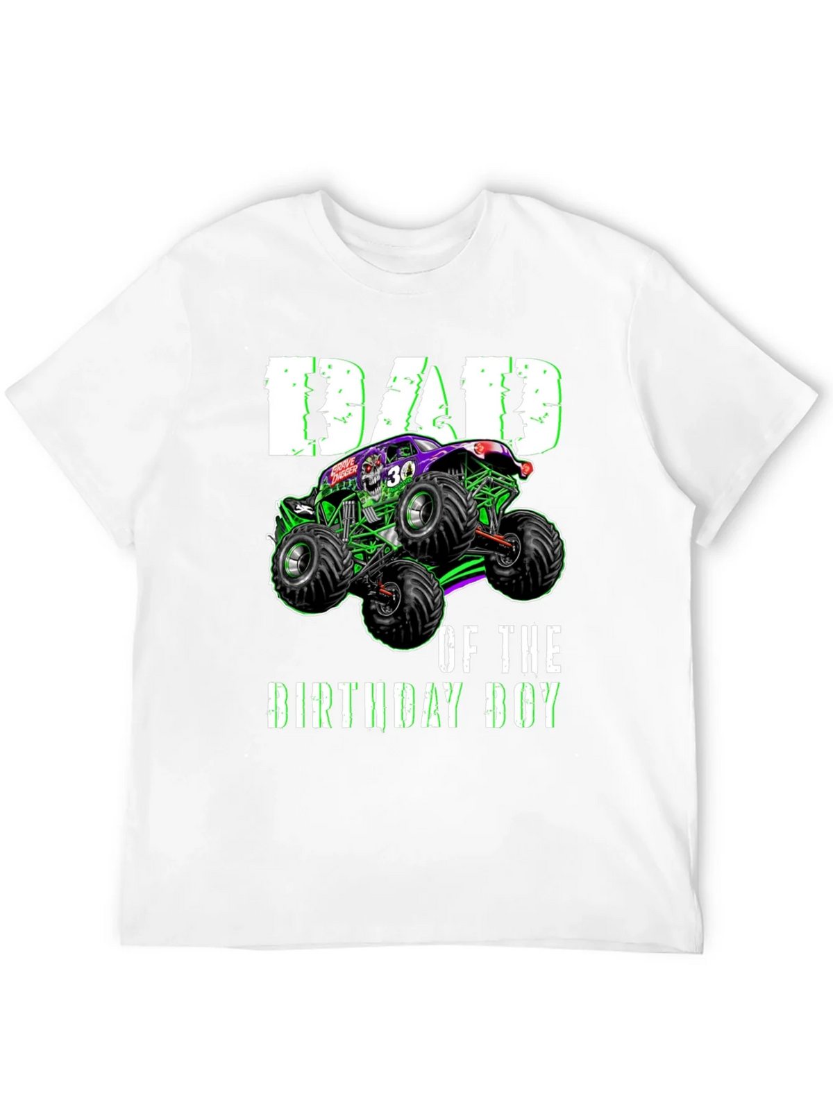 Dad of the Birthday Boy Monster Truck T-Shirt product image 9