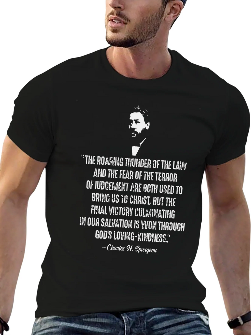 Charles Spurgeon Quote T-Shirt - Christian Theology Tee product image 6