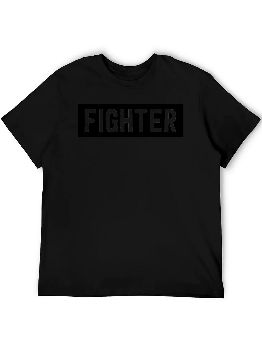 Fighter Graphic Tee - Black Crew Neck product image 5
