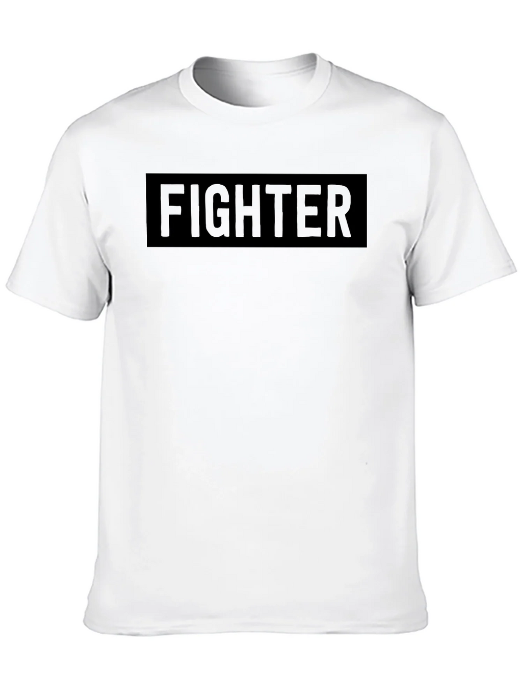 Fighter Graphic Tee - Black Crew Neck product image 9