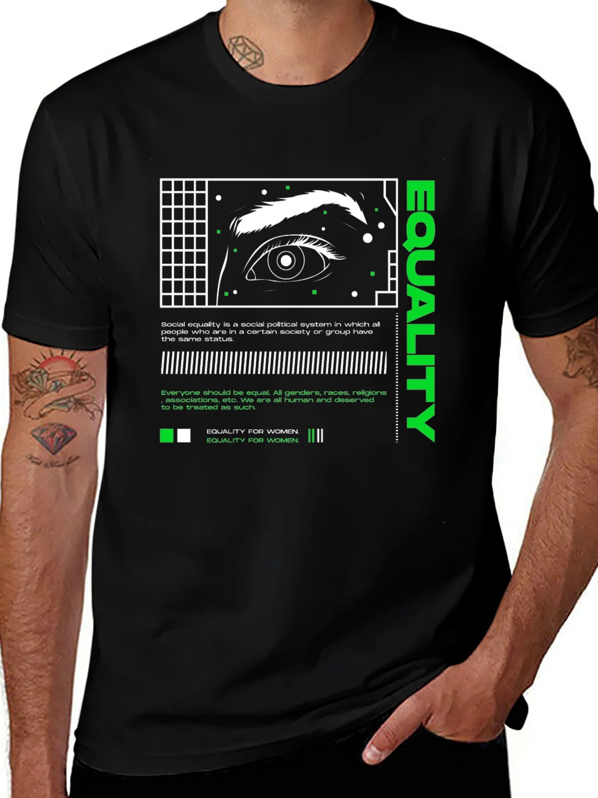 Equality Eye Graphic Tee - Social Justice T-Shirt product image 1