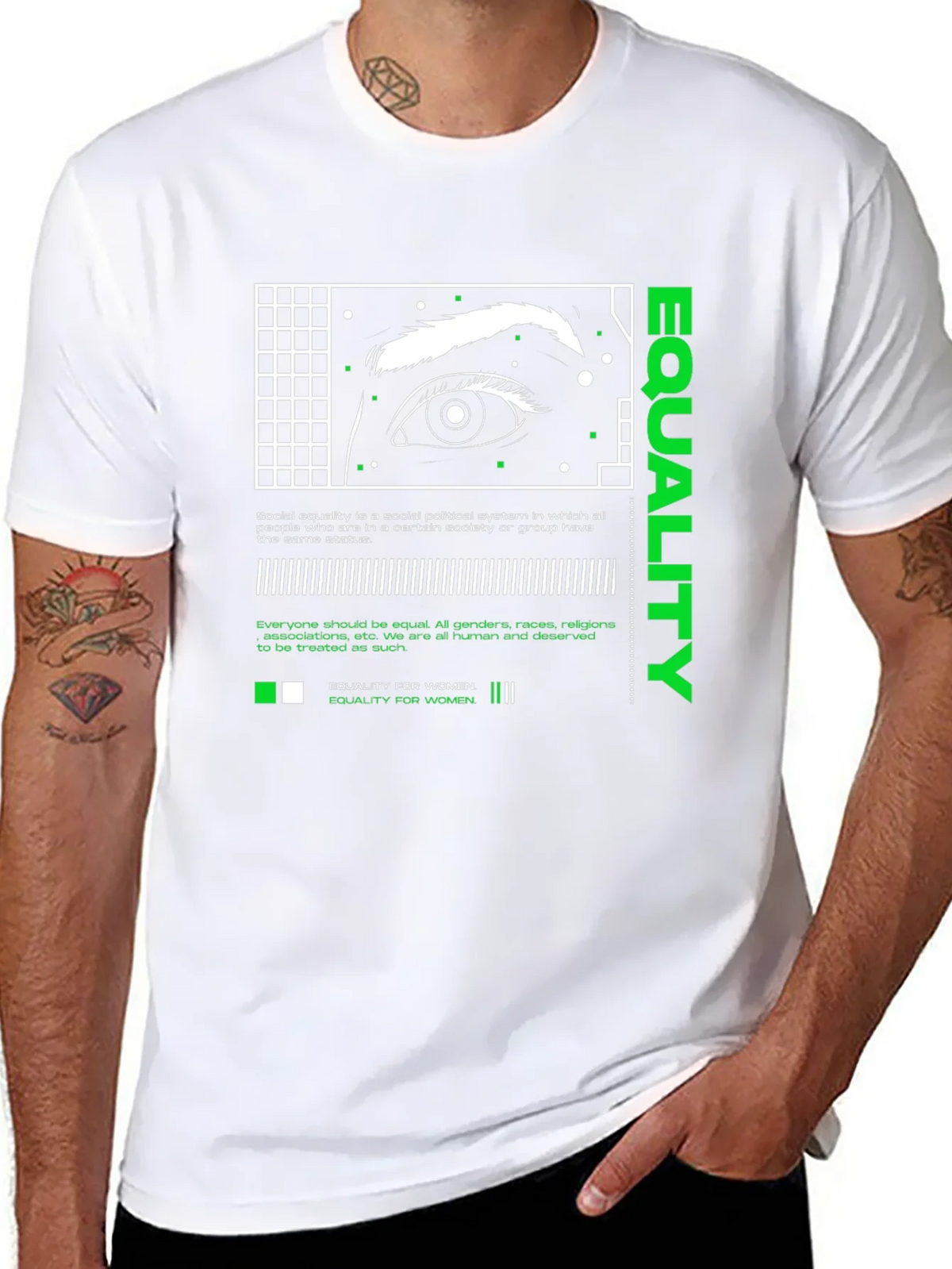 Equality Eye Graphic Tee - Social Justice T-Shirt product image 7