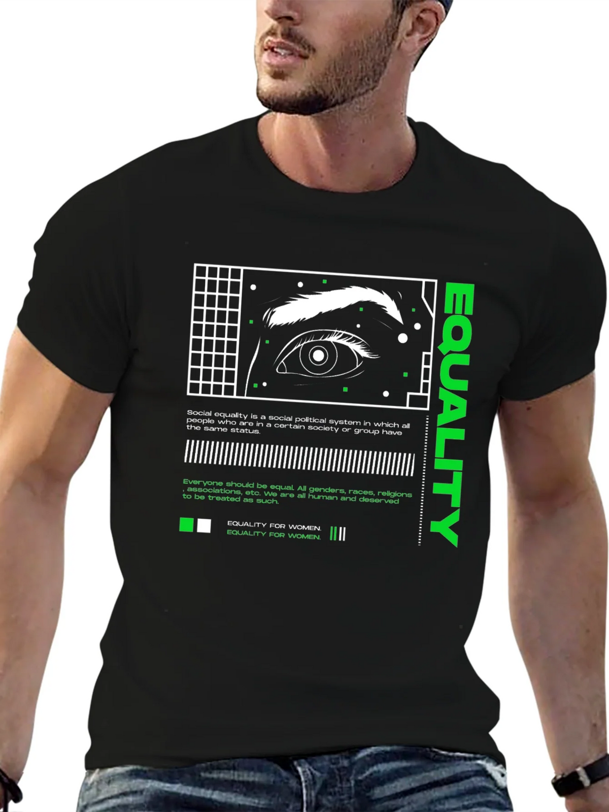 Equality Eye Graphic Tee - Social Justice T-Shirt product image 6
