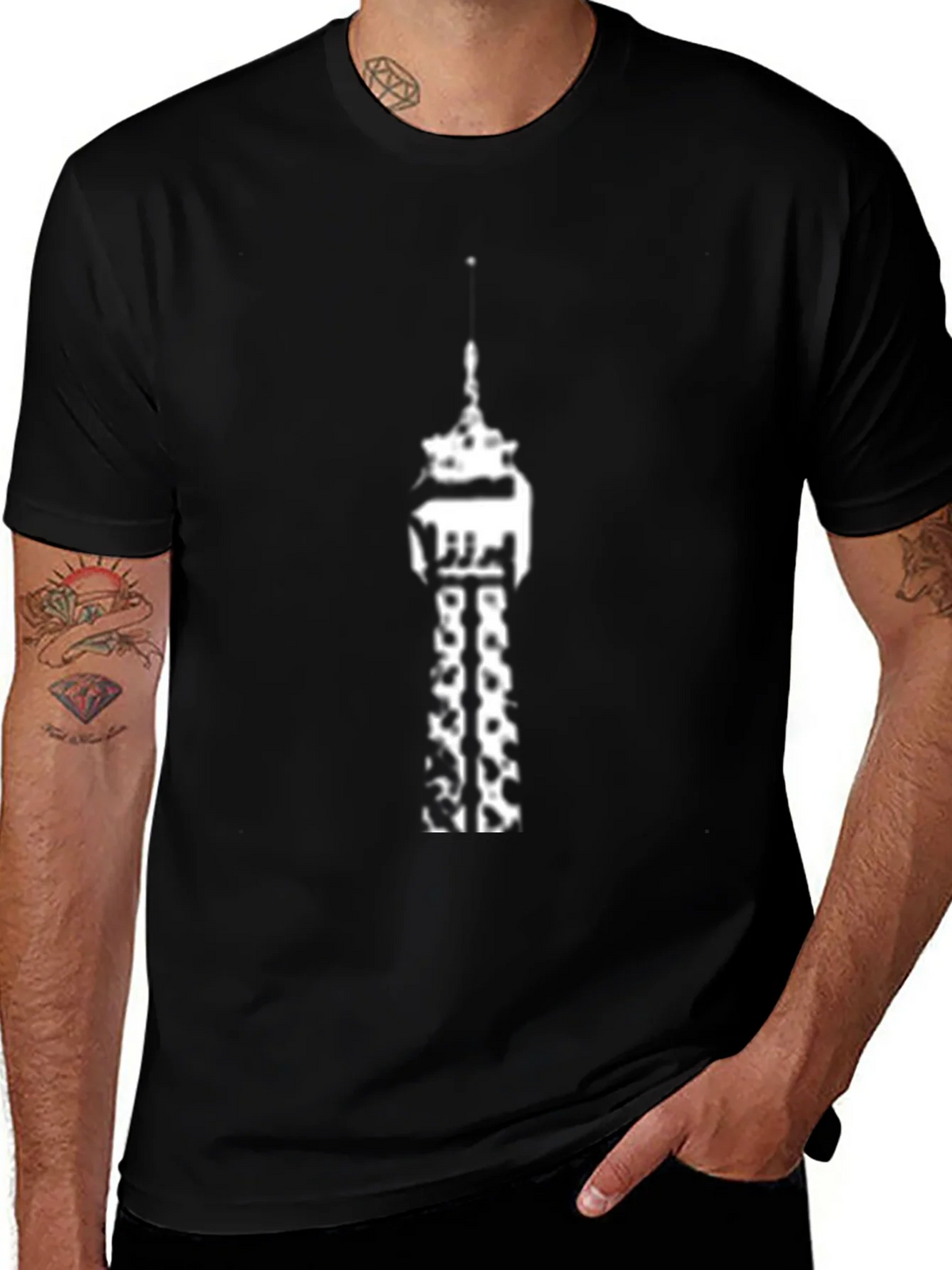 Tower Graphic Black T-Shirt product image 1
