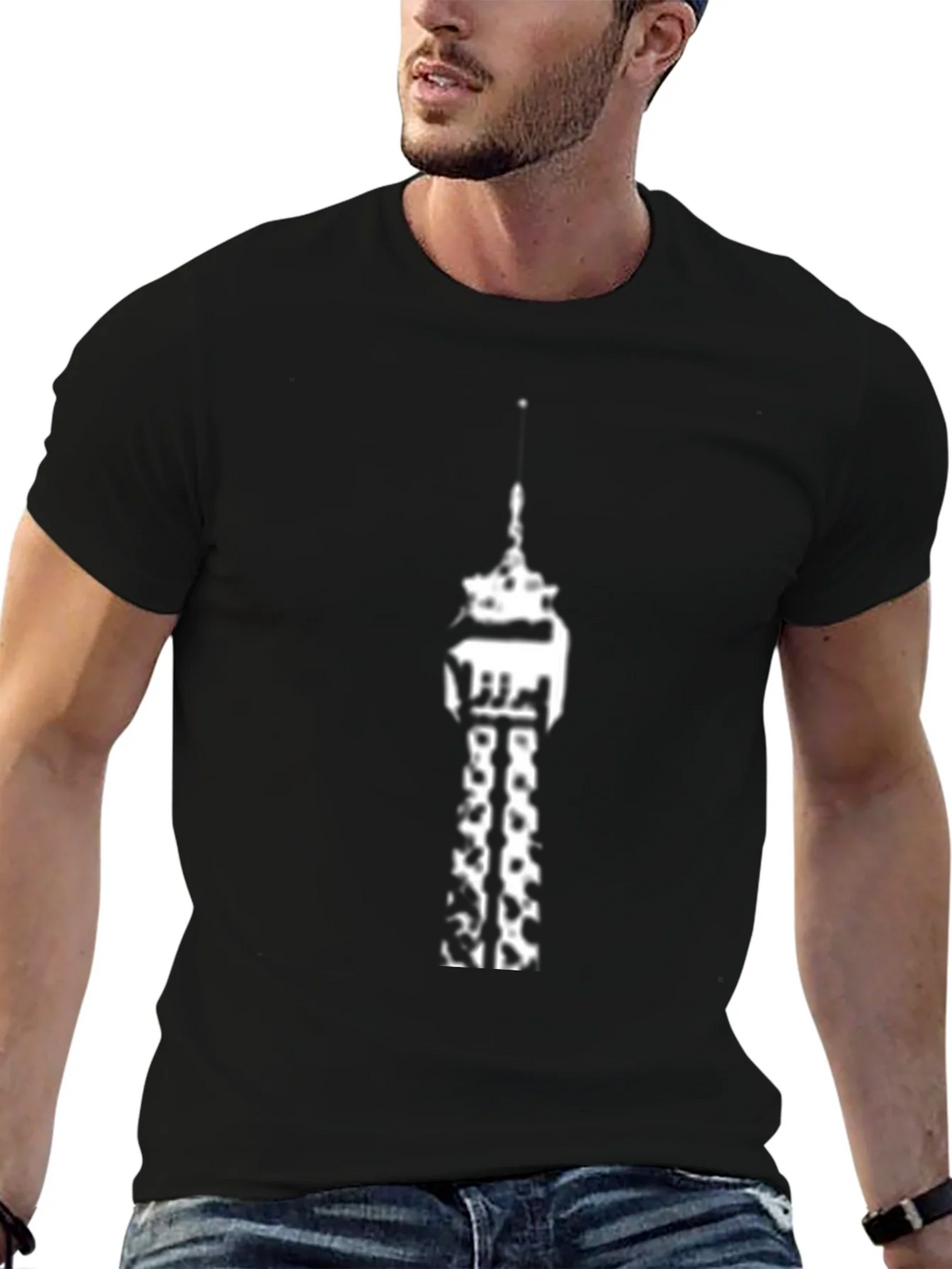 Tower Graphic Black T-Shirt product image 6