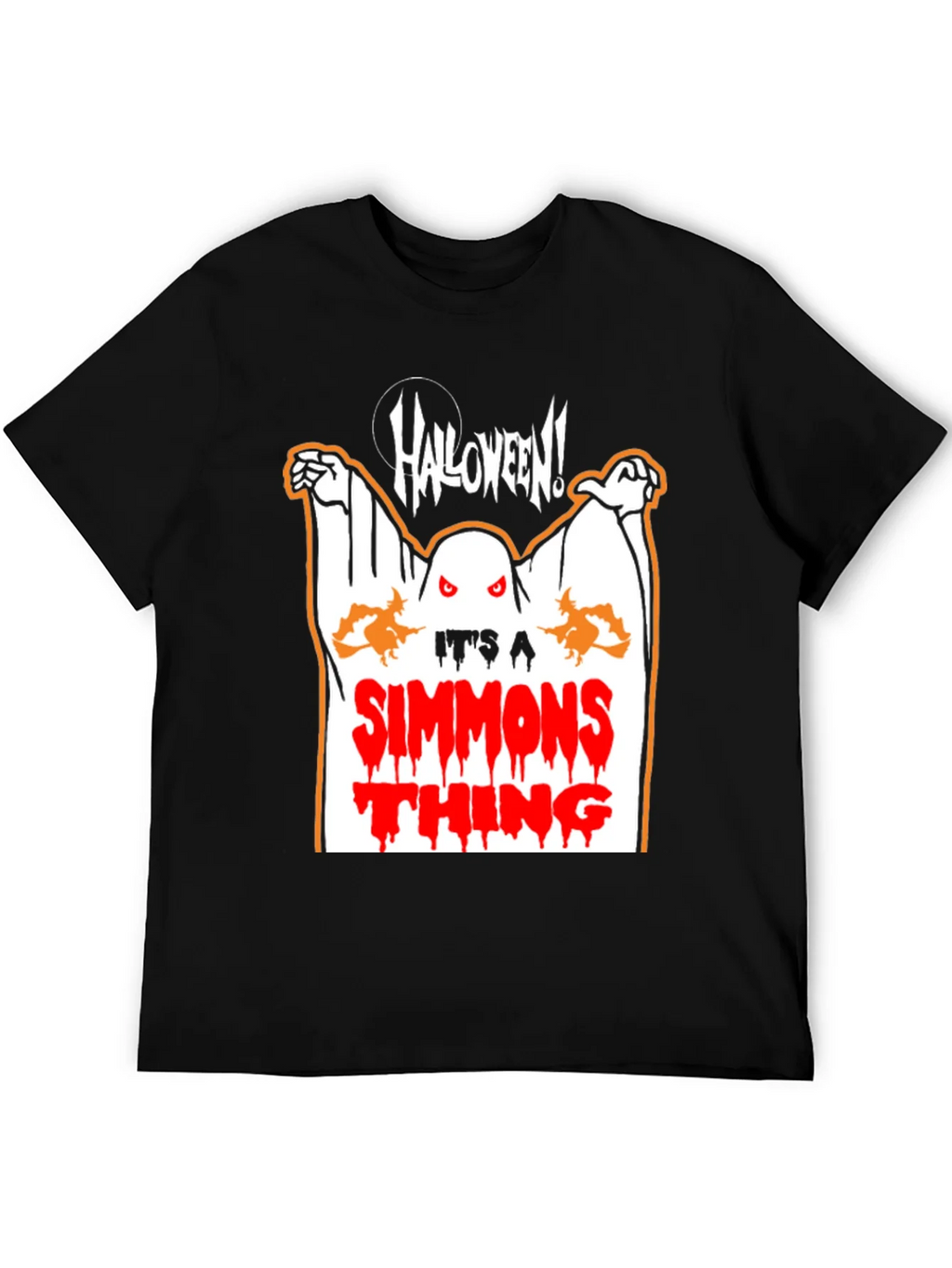 Halloween Simmons Thing Black T-Shirt product image 5