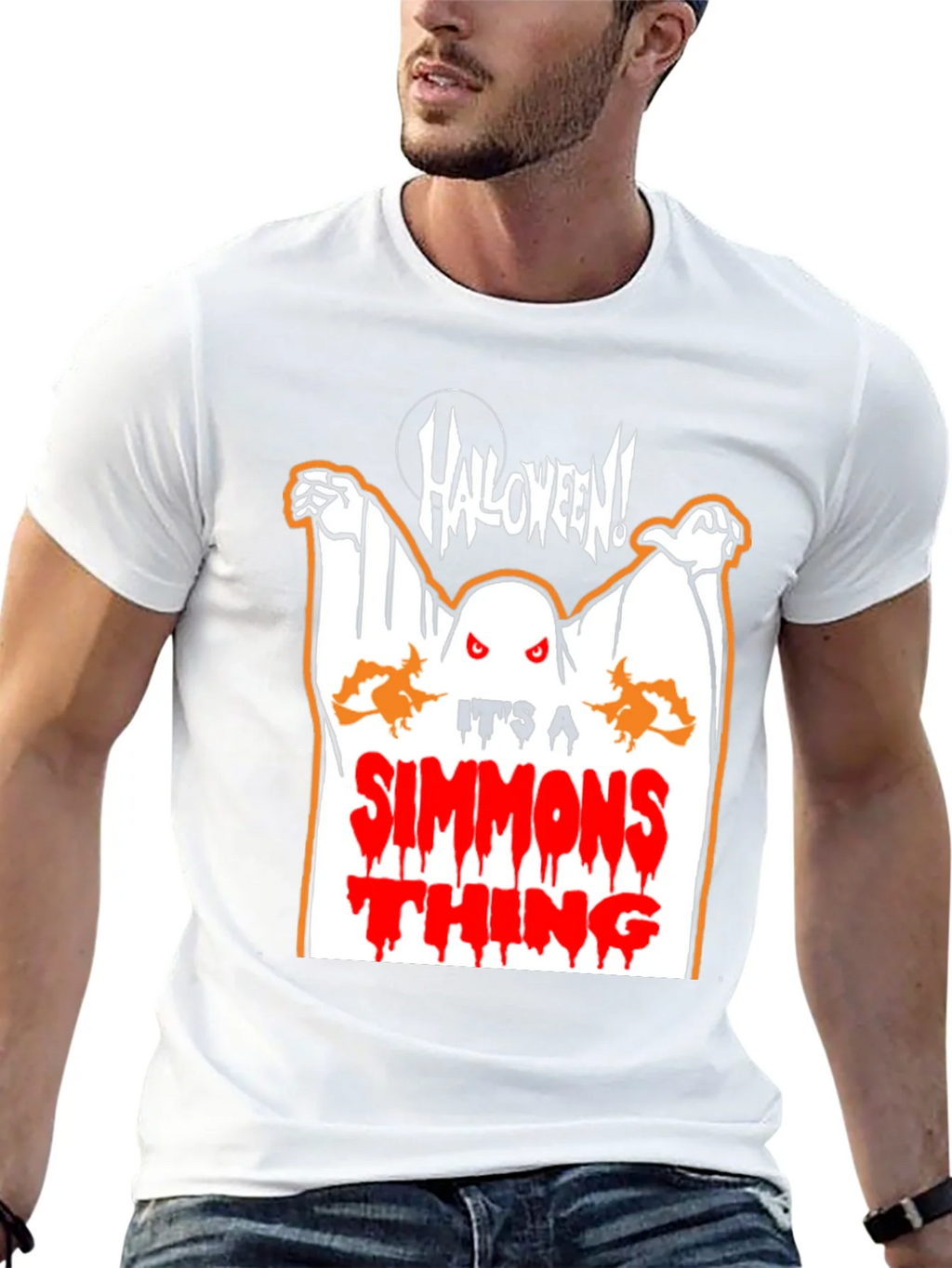Halloween Simmons Thing Black T-Shirt product image 12